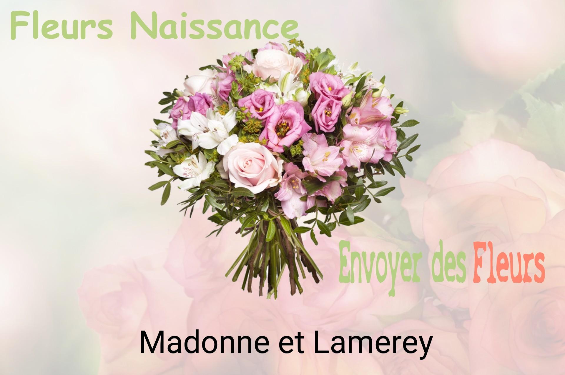 Bouquet de fleurs de naissance livré à Madonne-et-Lamerey