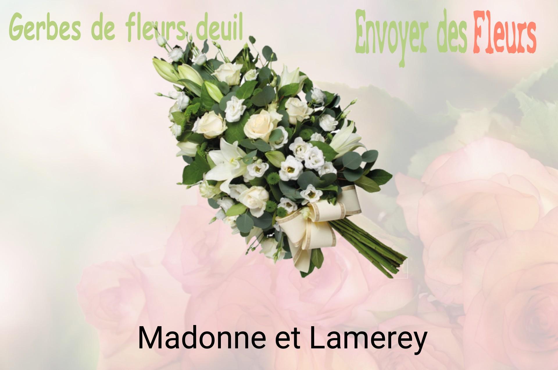 Gerbe de fleurs de deuil livrée à Madonne-et-Lamerey